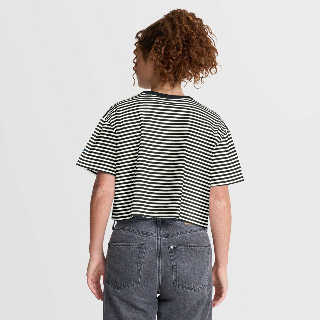 Detroit Lions Nike Women's Striped Cropped T-Shirt