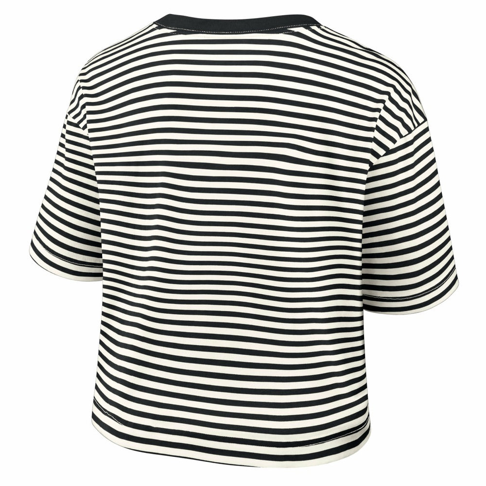 Detroit Lions Nike Women's Striped Cropped T-Shirt