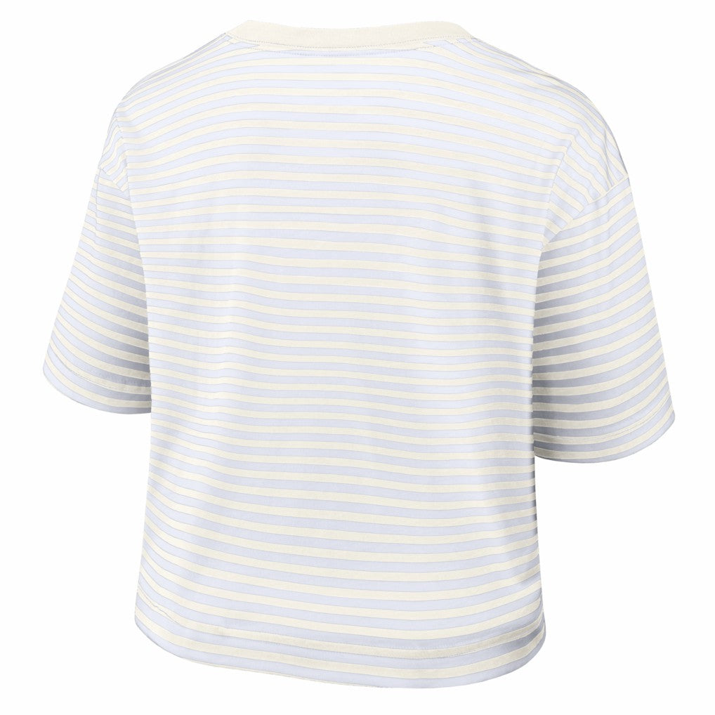 Buffalo Bills Nike Women's Striped Cropped T-Shirt
