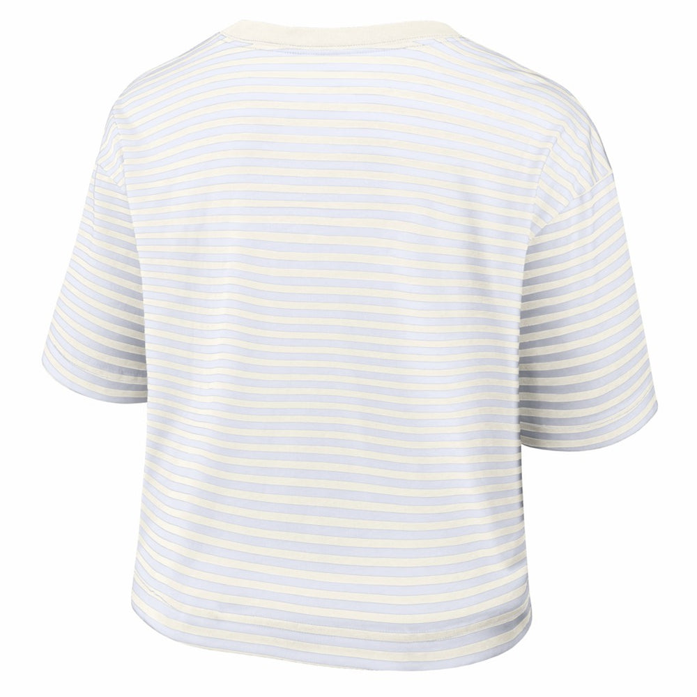Buffalo Bills Nike Women's Striped Cropped T-Shirt