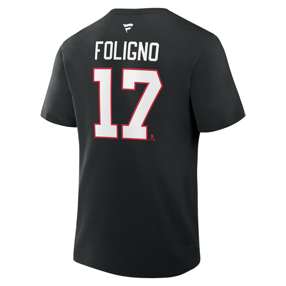 Nick Foligno Chicago Blackhawks Fanatics Authentic Stack Name & Number T-Shirt Online