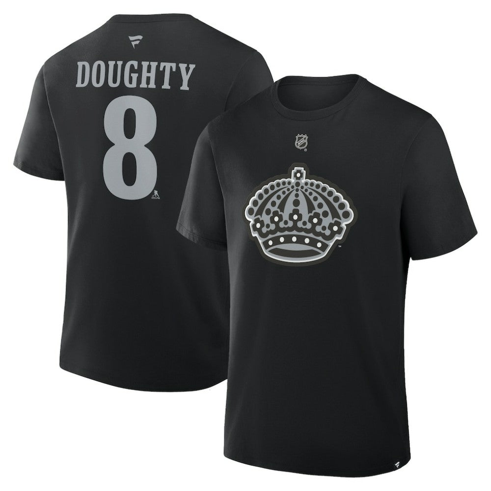 Drew Doughty Los Angeles Kings Fanatics Authentic Stack Name & Number T-Shirt Outlet