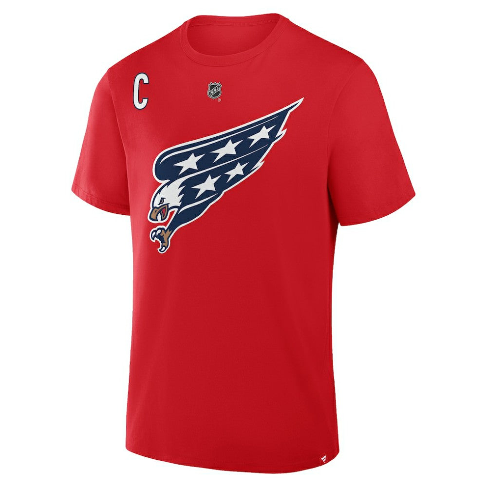 Alexander Ovechkin Washington Capitals Fanatics Authentic Stack Name & Number T-Shirt On Sale