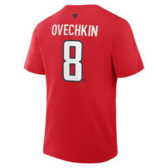 Alexander Ovechkin Washington Capitals Fanatics Authentic Stack Name & Number T-Shirt On Sale
