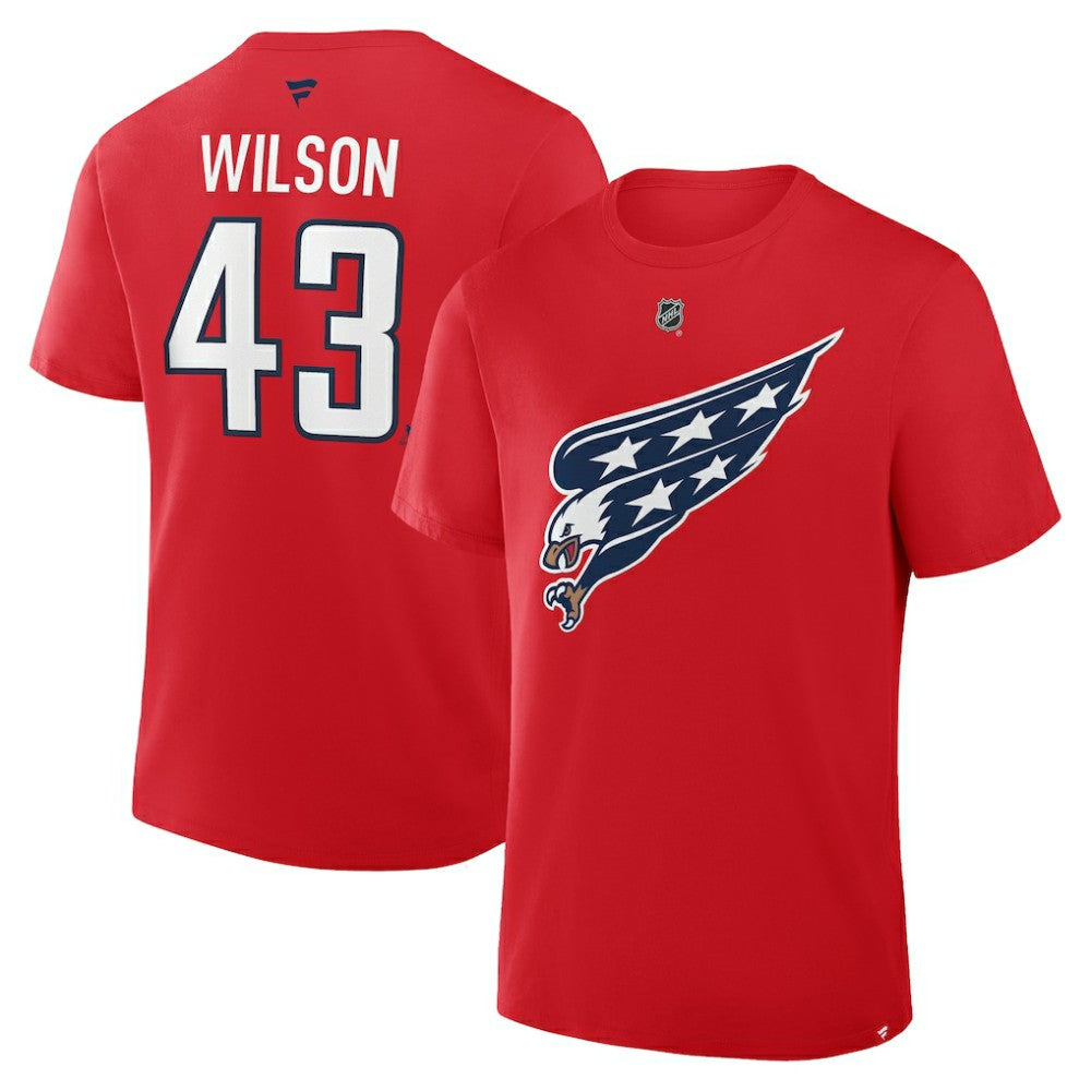Tom Wilson Washington Capitals Fanatics Authentic Stack Name & Number T-Shirt On Sale