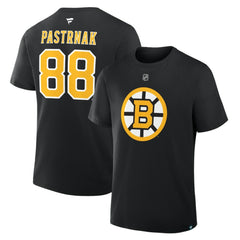 David Pastrnak Boston Bruins Fanatics Authentic Stack Name & Number T-Shirt Online