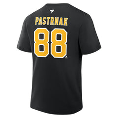 David Pastrnak Boston Bruins Fanatics Authentic Stack Name & Number T-Shirt Online