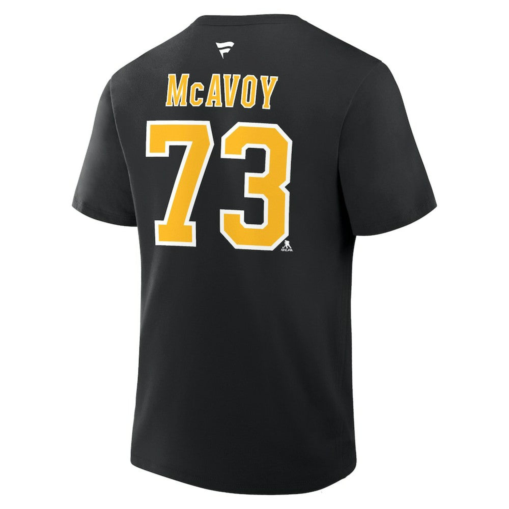 Charlie McAvoy Boston Bruins Fanatics Authentic Stack Name & Number T-Shirt Outlet