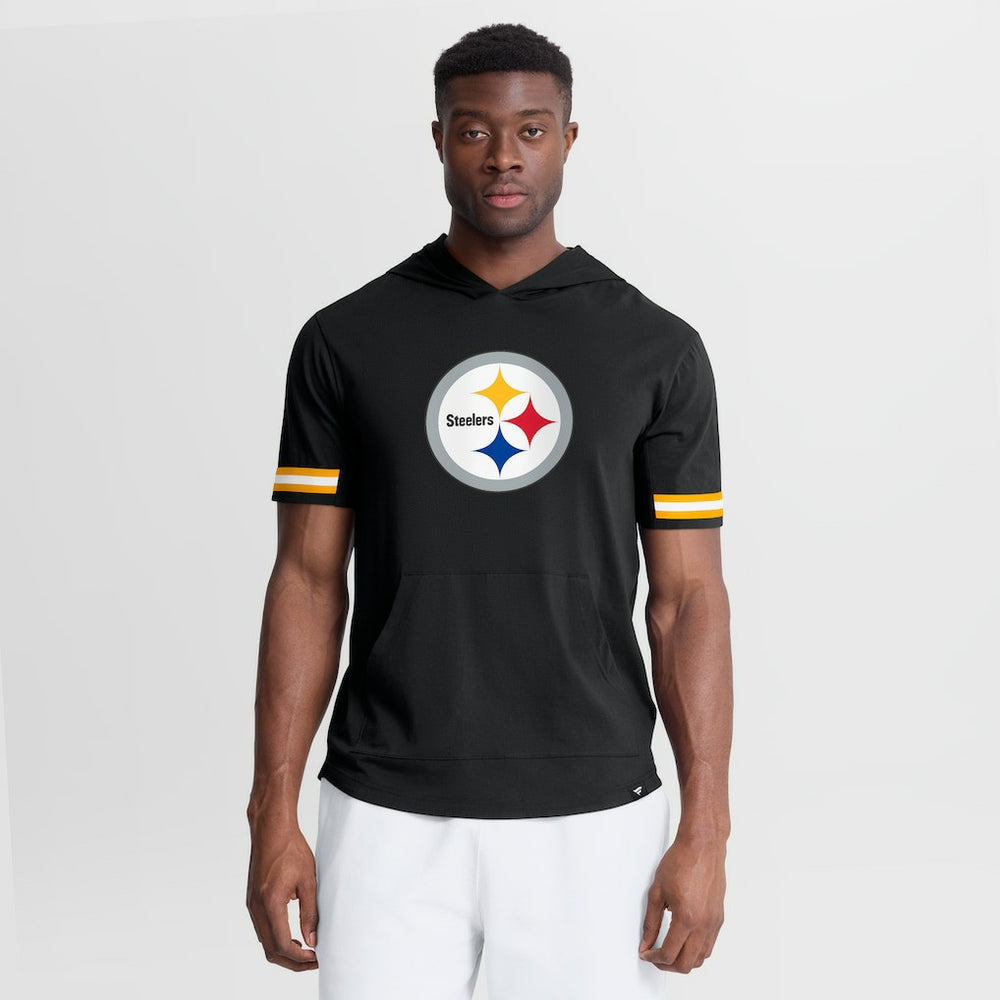 Pittsburgh Steelers Fanatics Optimal Play Short Sleeve Hooded T-Shirt