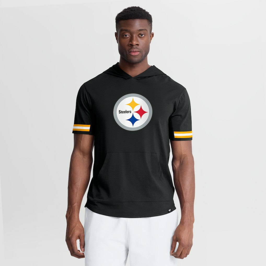 Pittsburgh Steelers Fanatics Optimal Play Short Sleeve Hooded T-Shirt