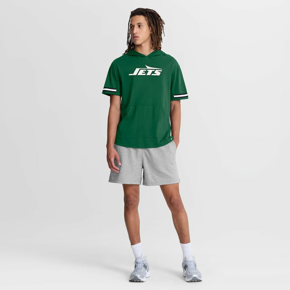 New York Jets Fanatics Optimal Play Short Sleeve Hooded T-Shirt