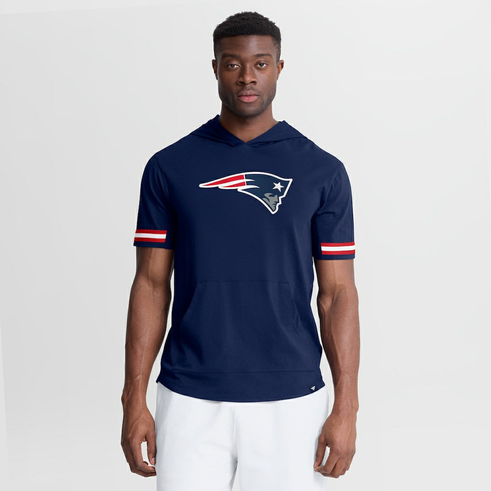 New England Patriots Fanatics Optimal Play Short Sleeve Hooded T-Shirt