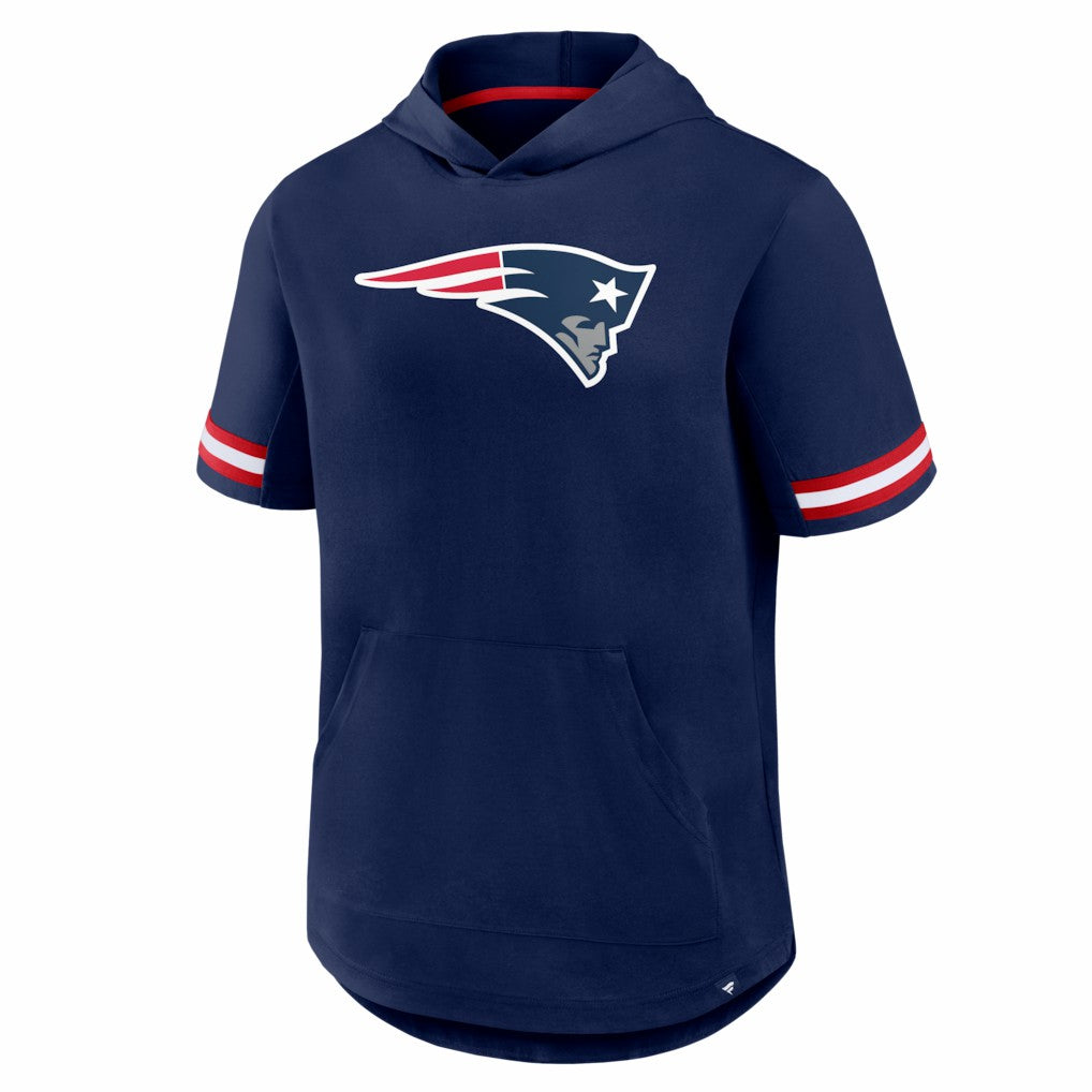 New England Patriots Fanatics Optimal Play Short Sleeve Hooded T-Shirt