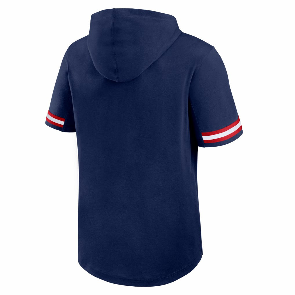 New England Patriots Fanatics Optimal Play Short Sleeve Hooded T-Shirt