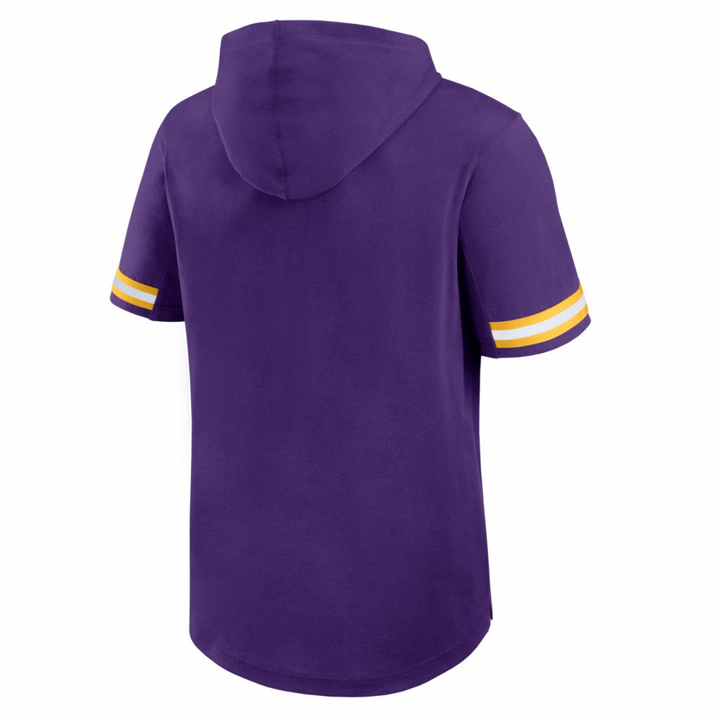 Minnesota Vikings Fanatics Optimal Play Short Sleeve Hooded T-Shirt
