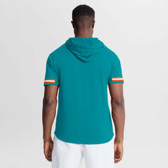Miami Dolphins Fanatics Optimal Play Short Sleeve Hooded T-Shirt