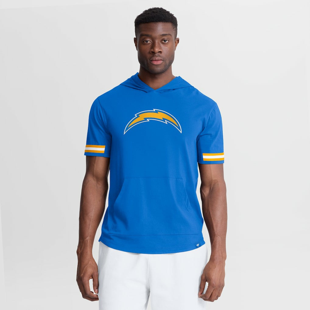 Los Angeles Chargers Fanatics Optimal Play Short Sleeve Hooded T-Shirt