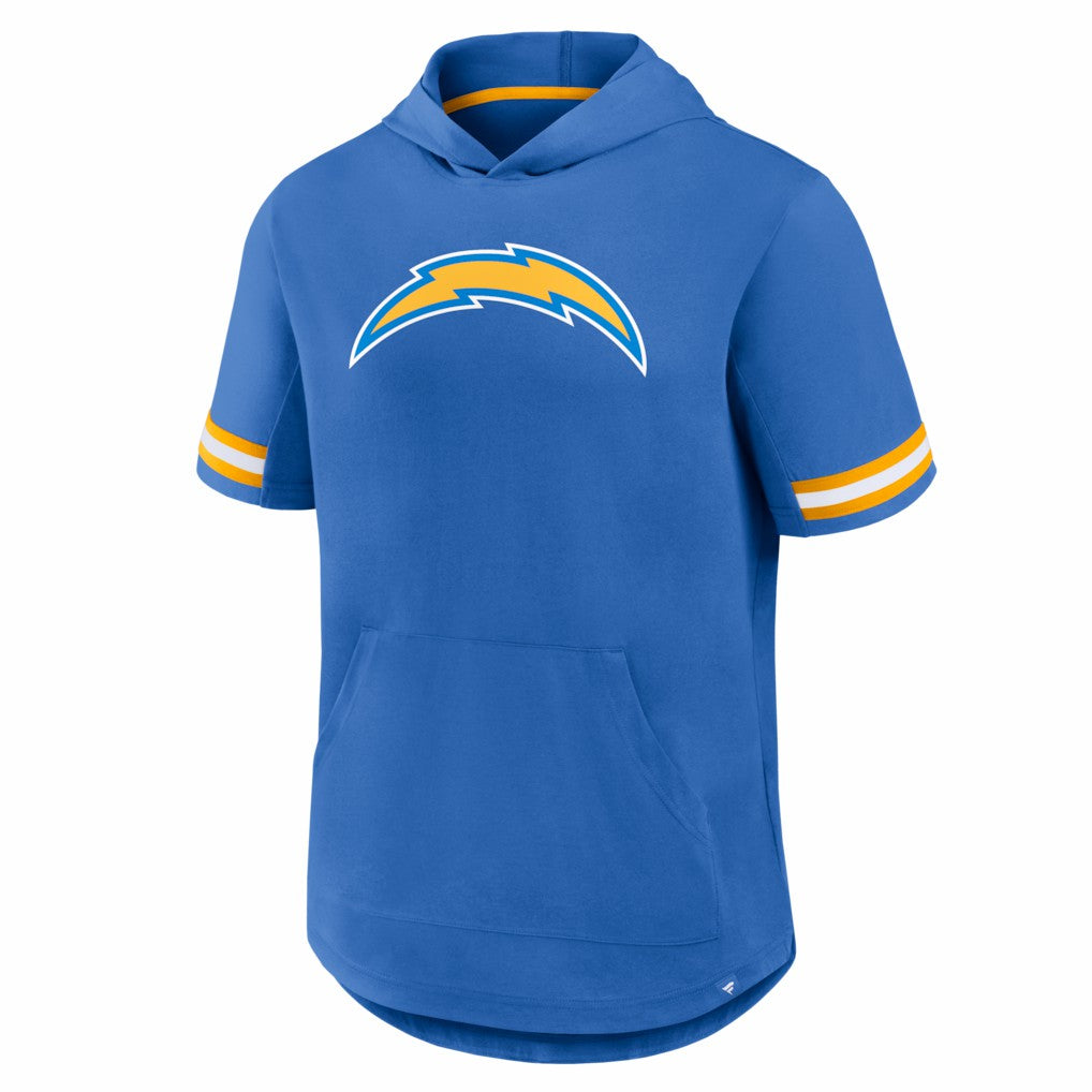 Los Angeles Chargers Fanatics Optimal Play Short Sleeve Hooded T-Shirt