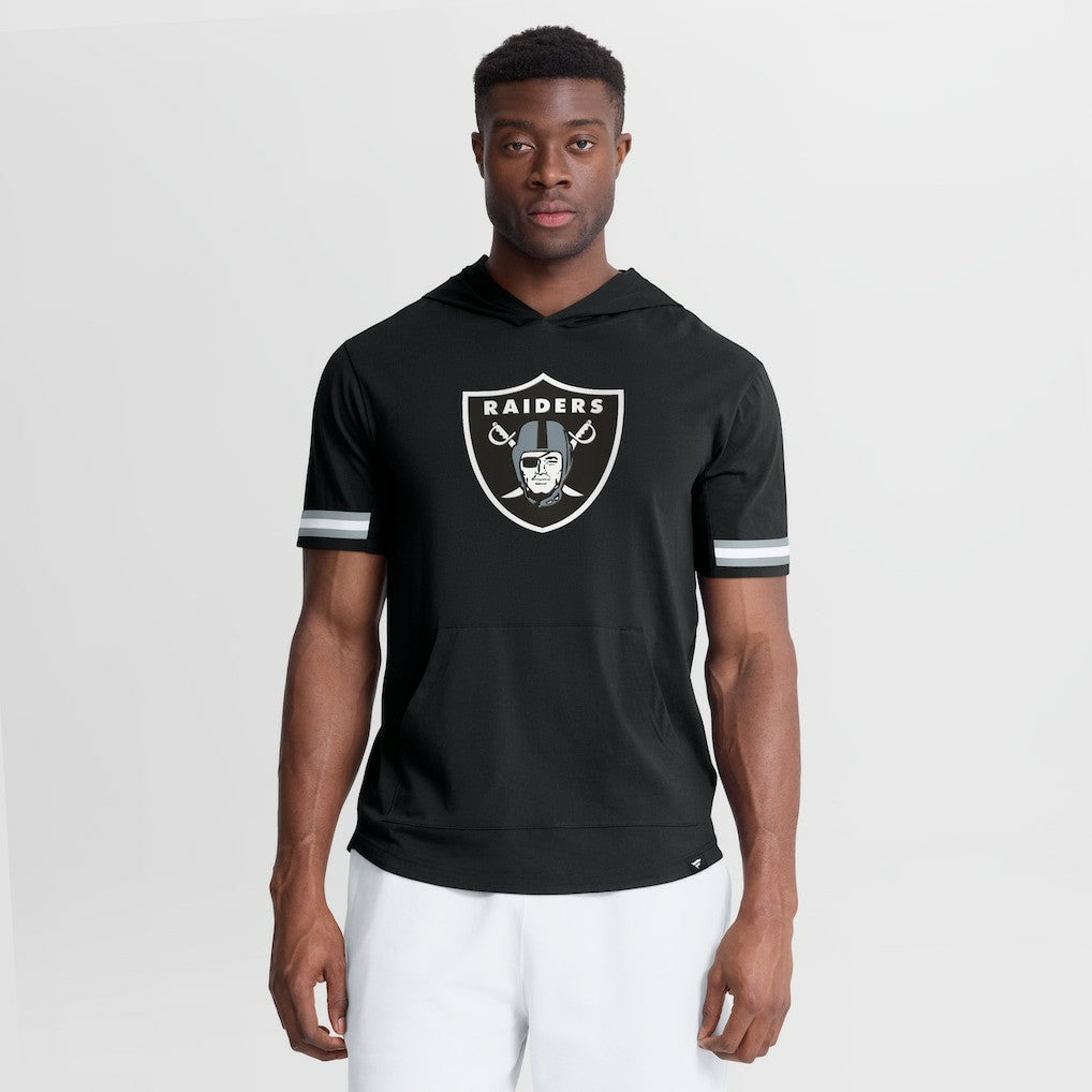 Las Vegas Raiders Fanatics Optimal Play Short Sleeve Hooded T-Shirt