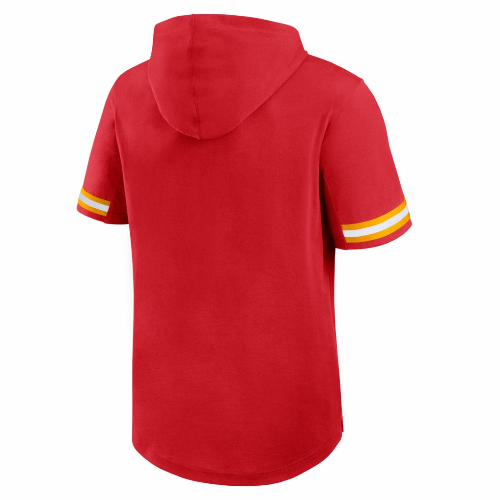 Kansas City Chiefs Fanatics Optimal Play Short Sleeve Hooded T-Shirt