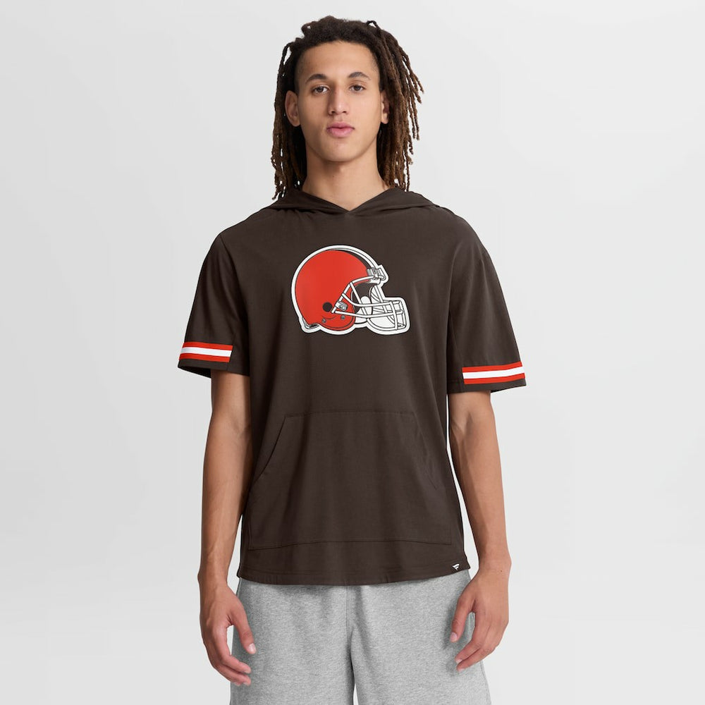 Cleveland Browns Fanatics Optimal Play Short Sleeve Hooded T-Shirt