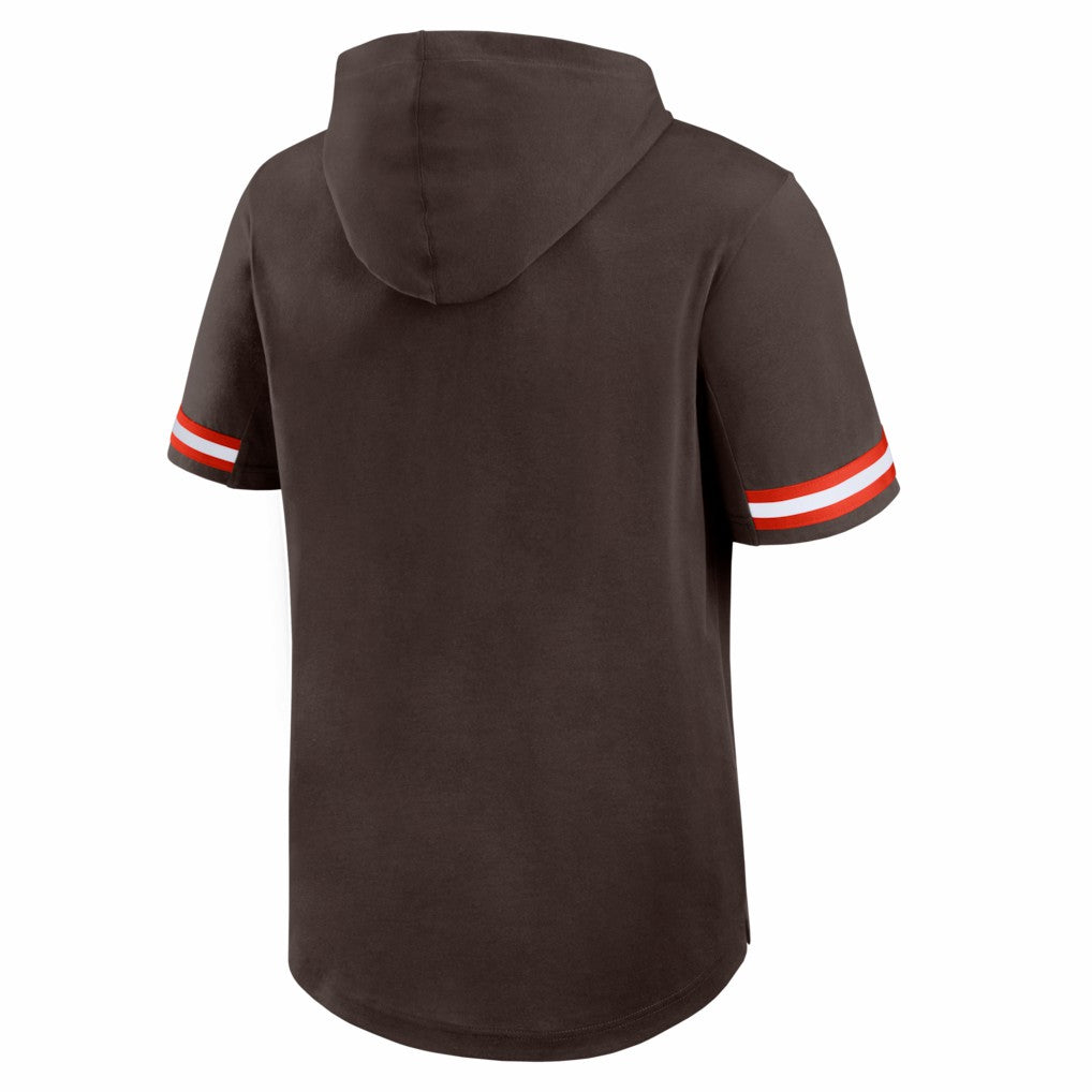 Cleveland Browns Fanatics Optimal Play Short Sleeve Hooded T-Shirt