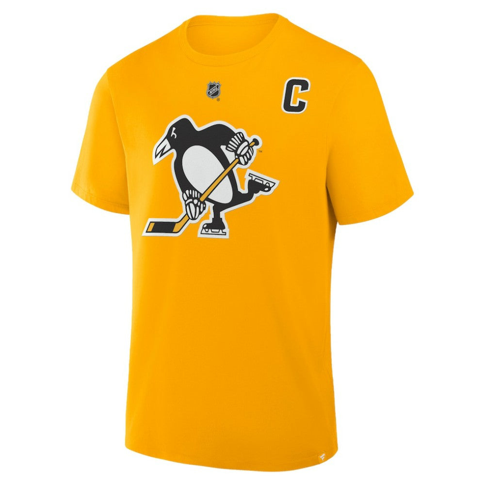 Sidney Crosby Pittsburgh Penguins Fanatics Authentic Stack Name & Number T-Shirt For Sale