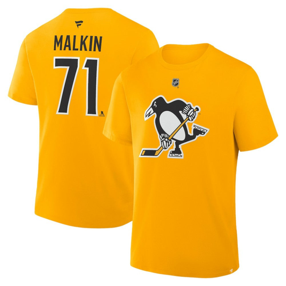 Evgeni Malkin Pittsburgh Penguins Fanatics Authentic Stack Name & Number T-Shirt For Sale