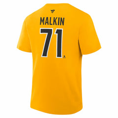 Evgeni Malkin Pittsburgh Penguins Fanatics Authentic Stack Name & Number T-Shirt For Sale