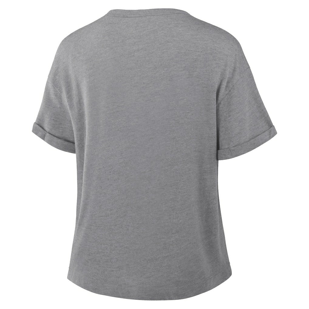 Washington Commanders Fanatics Women's Overplayed Tribute Tri-Blend Boxy T-Shirt