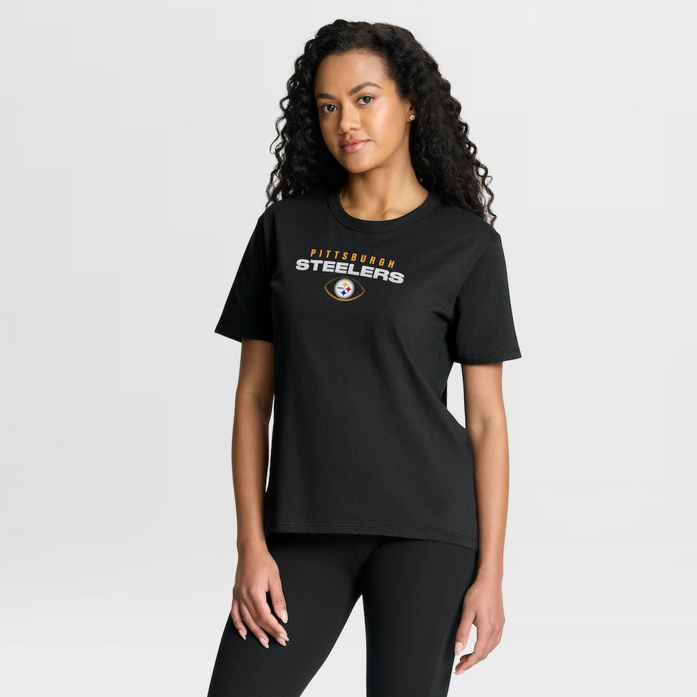 Pittsburgh Steelers Fanatics Women's Fade Legacy T-Shirt
