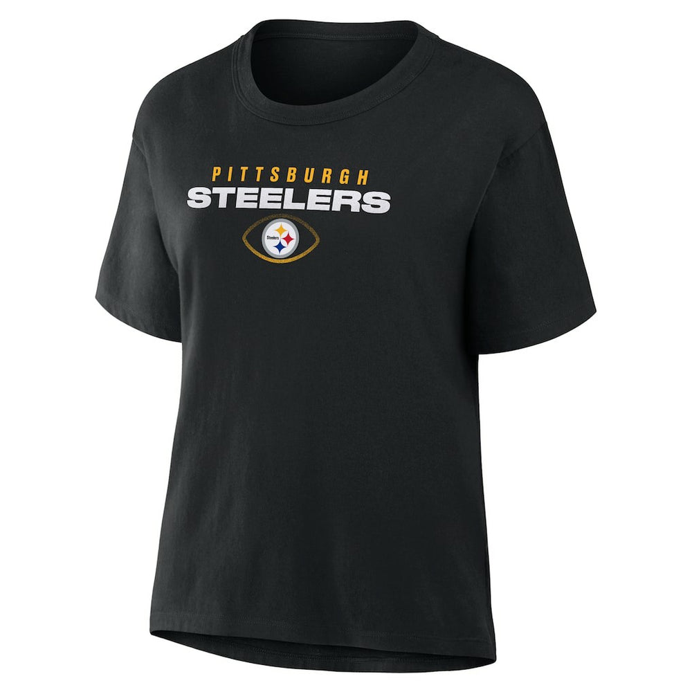 Pittsburgh Steelers Fanatics Women's Fade Legacy T-Shirt