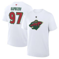 Kirill Kaprizov Minnesota Wild Fanatics Authentic Stack Name & Number T-Shirt Online