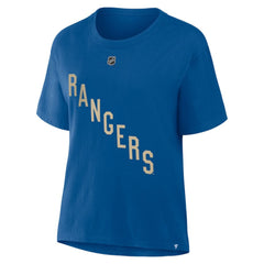 Mika Zibanejad New York Rangers Fanatics Women's Authentic Stack Name & Number T-Shirt Online