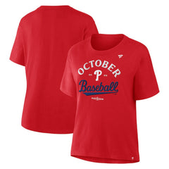 Philadelphia Phillies  Women's Fanatics 2025 MLB Postseason Locker Room T-Shirt | MLB On Sale