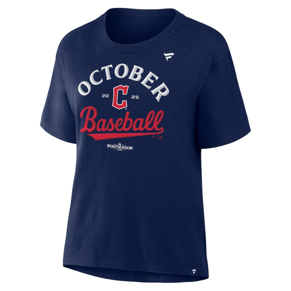 Cleveland Guardians  Women's 2025 MLB Postseason Locker Room T-Shirt | MLB Outlet