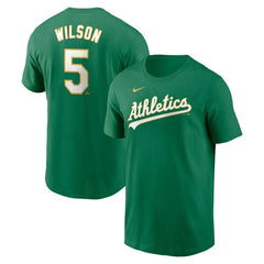 Jacob Wilson Athletics Nike Fuse Name & Number T-Shirt | MLB Online