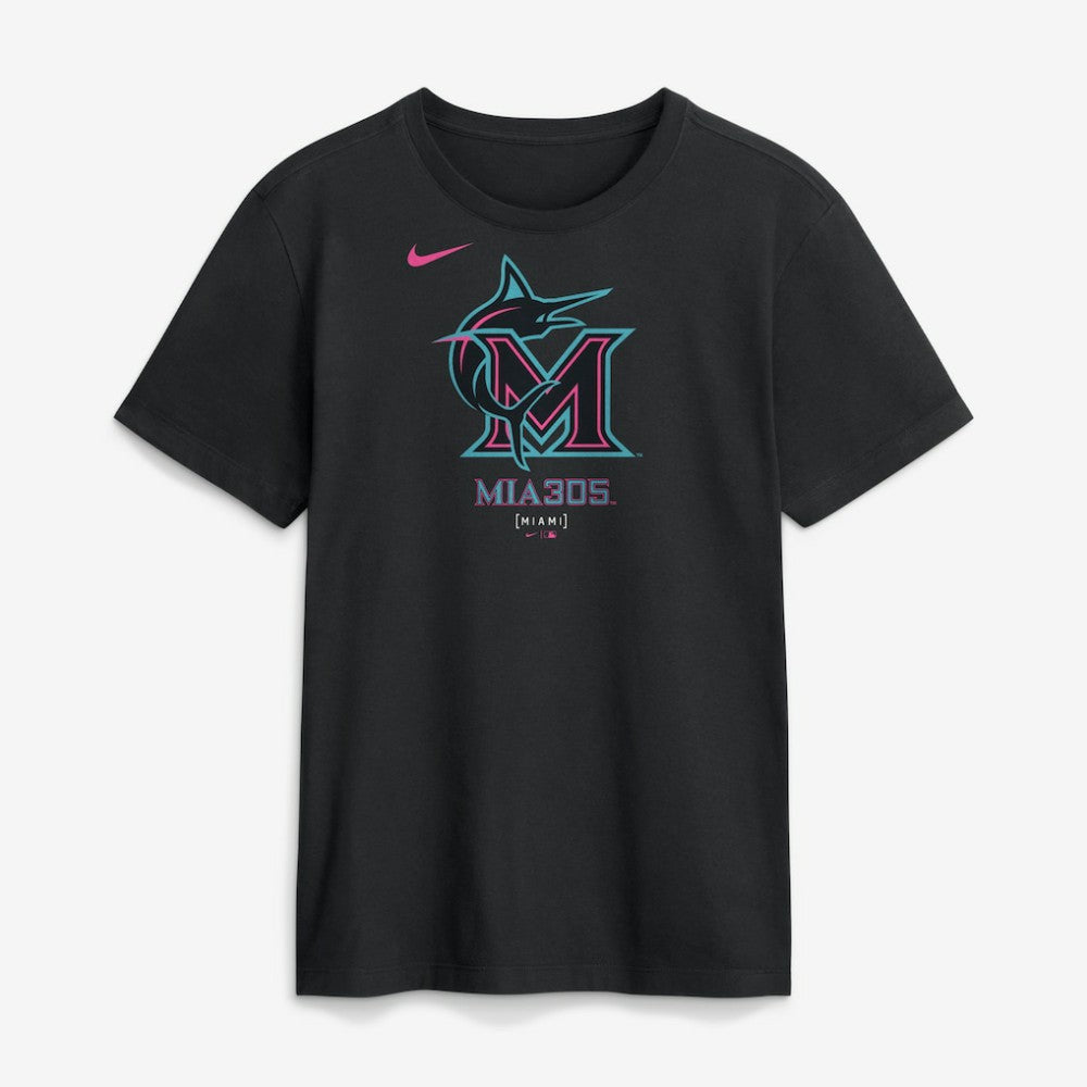 Miami Marlins Nike City Connect Large Logo T-Shirt | MLB Near me