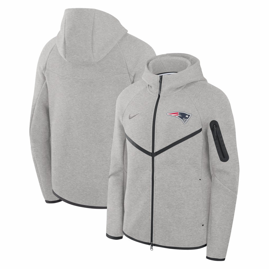 New England Patriots Nike Tech Fleece Raglan Full-Zip Windrunner Hoodie