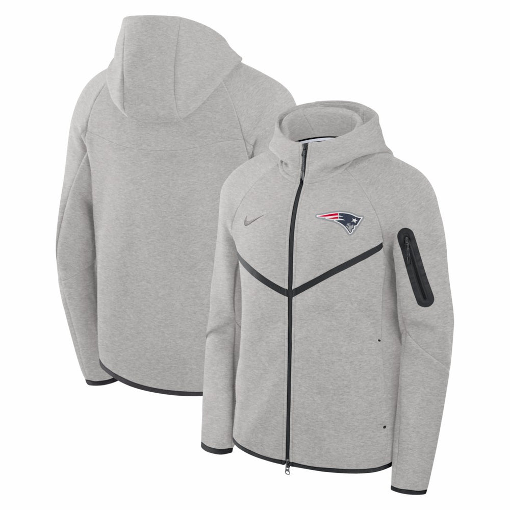New England Patriots Nike Tech Fleece Raglan Full-Zip Windrunner Hoodie