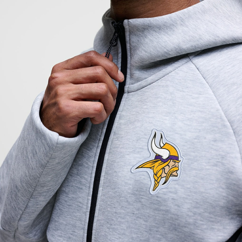 Minnesota Vikings Nike Tech Fleece Raglan Full-Zip Windrunner Hoodie
