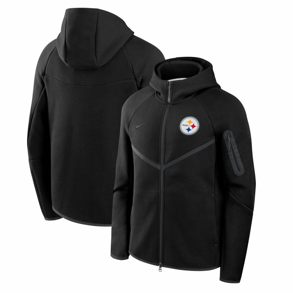 Pittsburgh Steelers Nike Tech Fleece Raglan Full-Zip Windrunner Hoodie