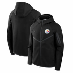 Pittsburgh Steelers Nike Tech Fleece Raglan Full-Zip Windrunner Hoodie