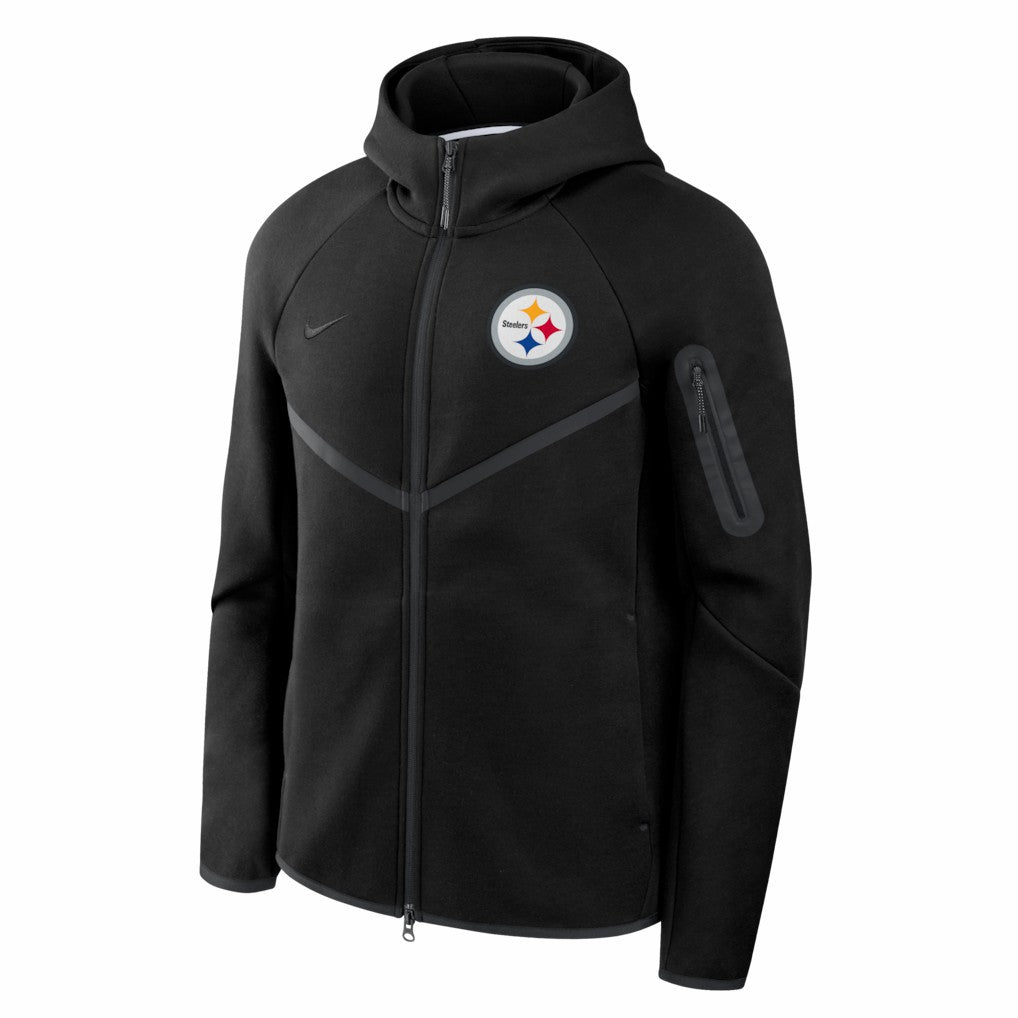 Pittsburgh Steelers Nike Tech Fleece Raglan Full-Zip Windrunner Hoodie