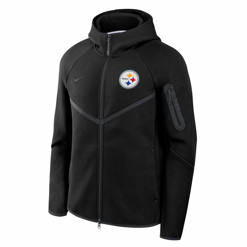 Pittsburgh Steelers Nike Tech Fleece Raglan Full-Zip Windrunner Hoodie