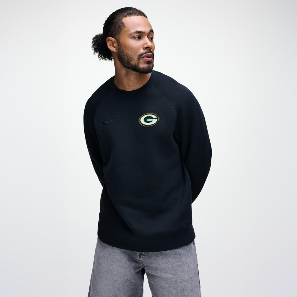 Green Bay Packers Nike Tech Fleece Raglan Sweatshirt