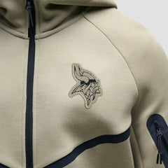 Minnesota Vikings Nike Tech Fleece Raglan Full-Zip Windrunner Hoodie