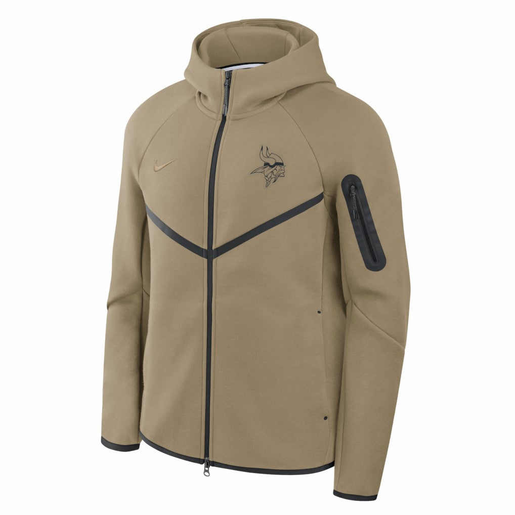 Minnesota Vikings Nike Tech Fleece Raglan Full-Zip Windrunner Hoodie