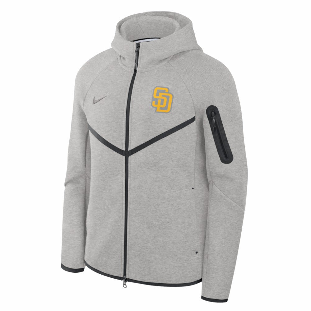 San Diego Padres Nike Tech Fleece Raglan Full-Zip Windrunner Hoodie | MLB Online