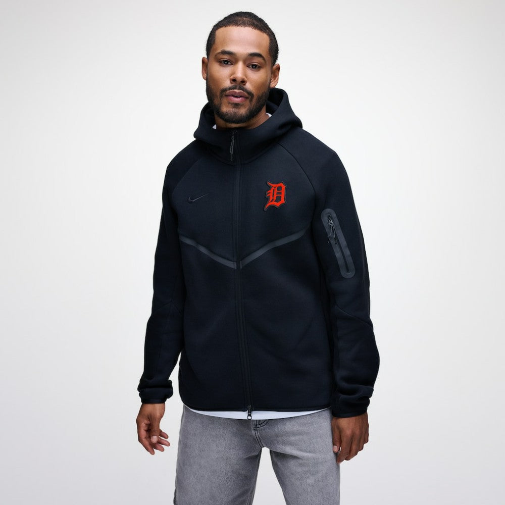 Detroit Tigers Nike Tech Fleece Raglan Full-Zip Windrunner Hoodie | MLB US